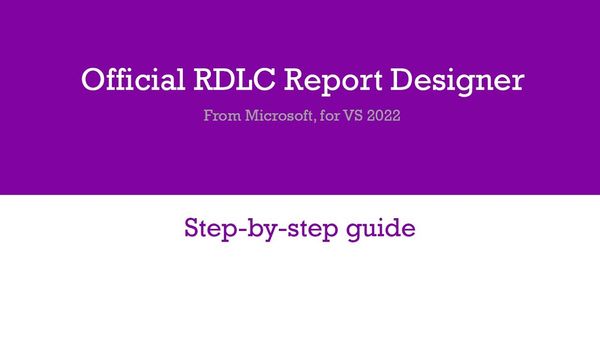 RDLC Report Designer