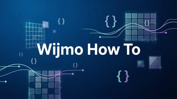 Wijmo How To