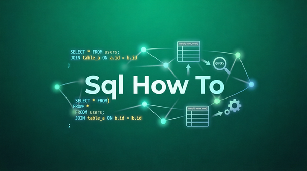 Sql How To