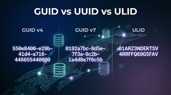 GUID vs UUID vs ULID